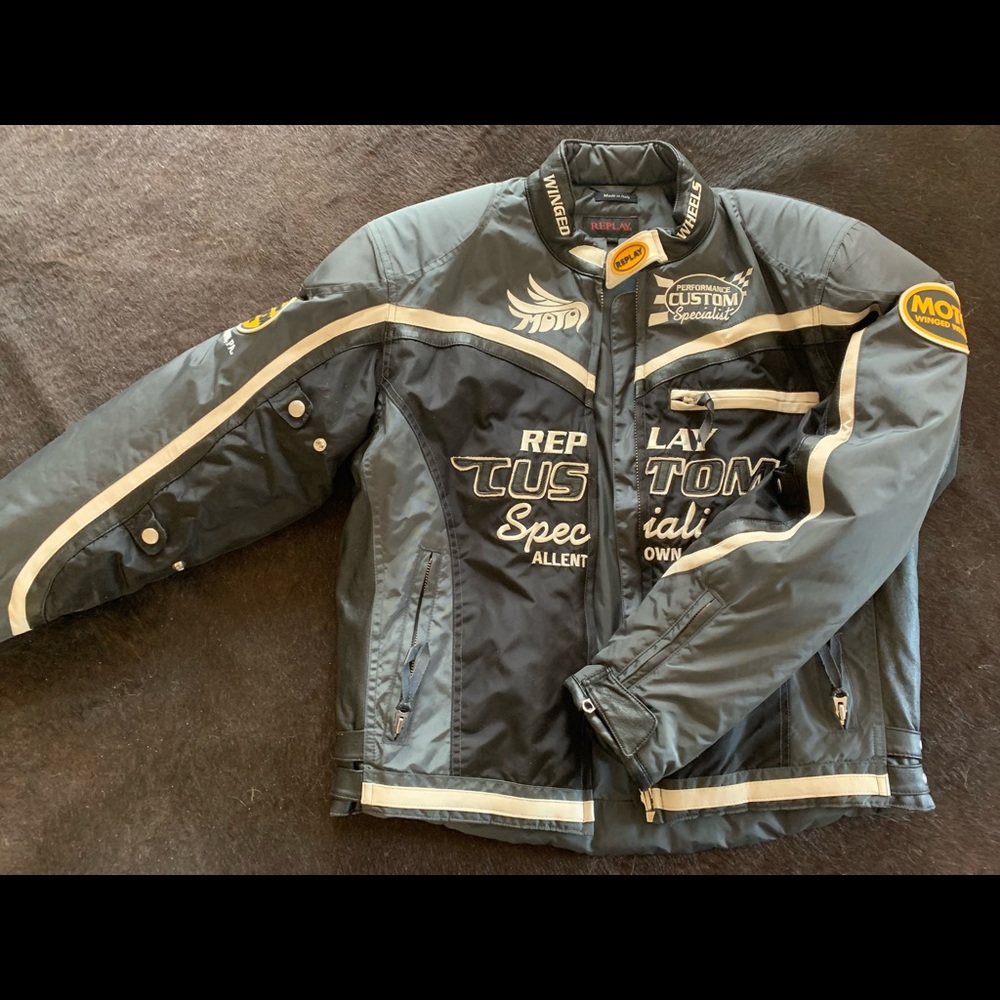 Men’s Replay Moto jacket - size L